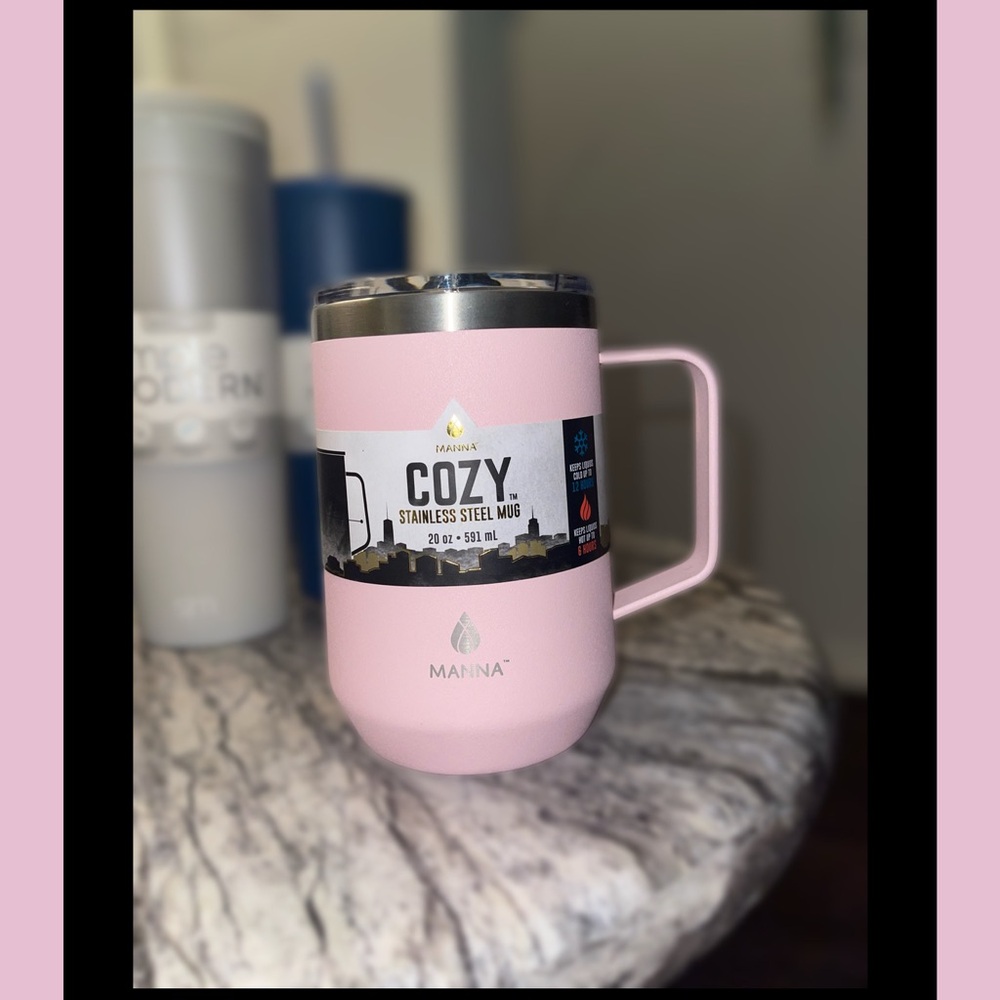 MANNA Pink Modern Insulated Mug